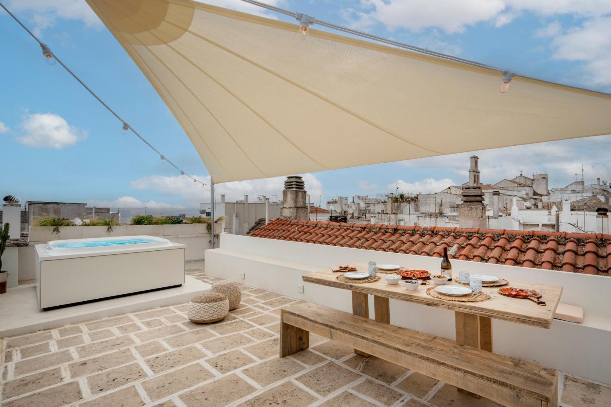 Apartmán Casa U Burie, Casa Design Con Terrazza Panoramica E Jacuzzi Cisternino Exteriér fotografie